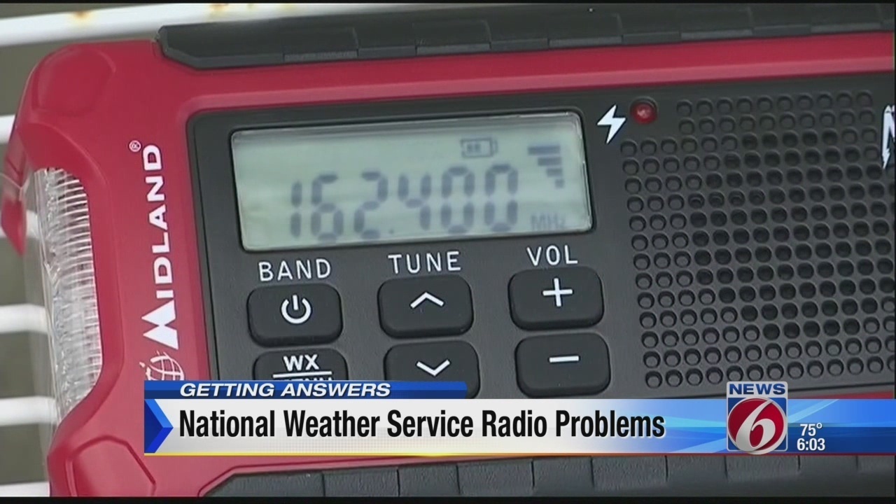 NOAA radios unusable during severe weather